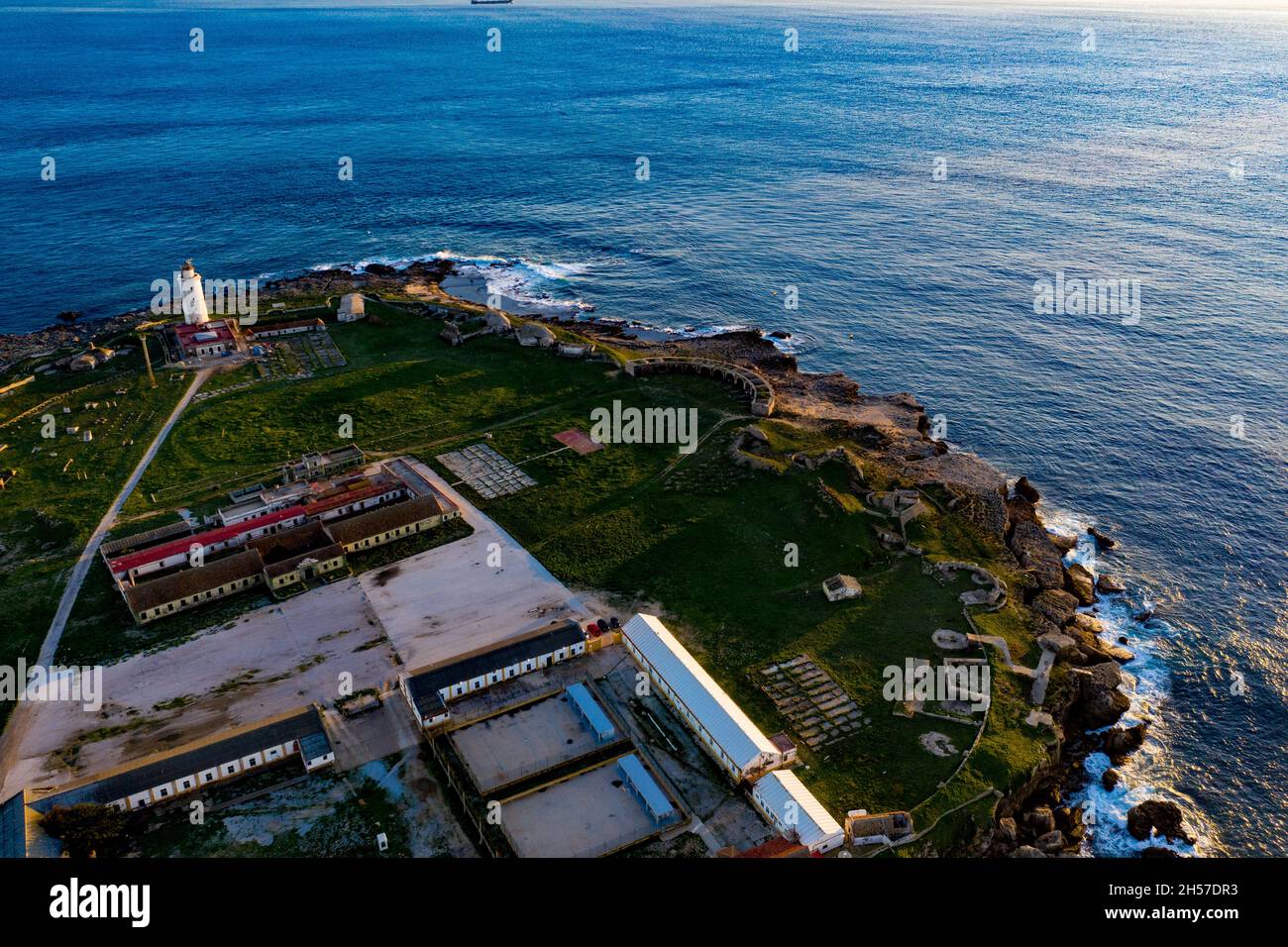 Tarifa in Spain from above | Luftbilder von Tarifa in Spanien Stock Photo