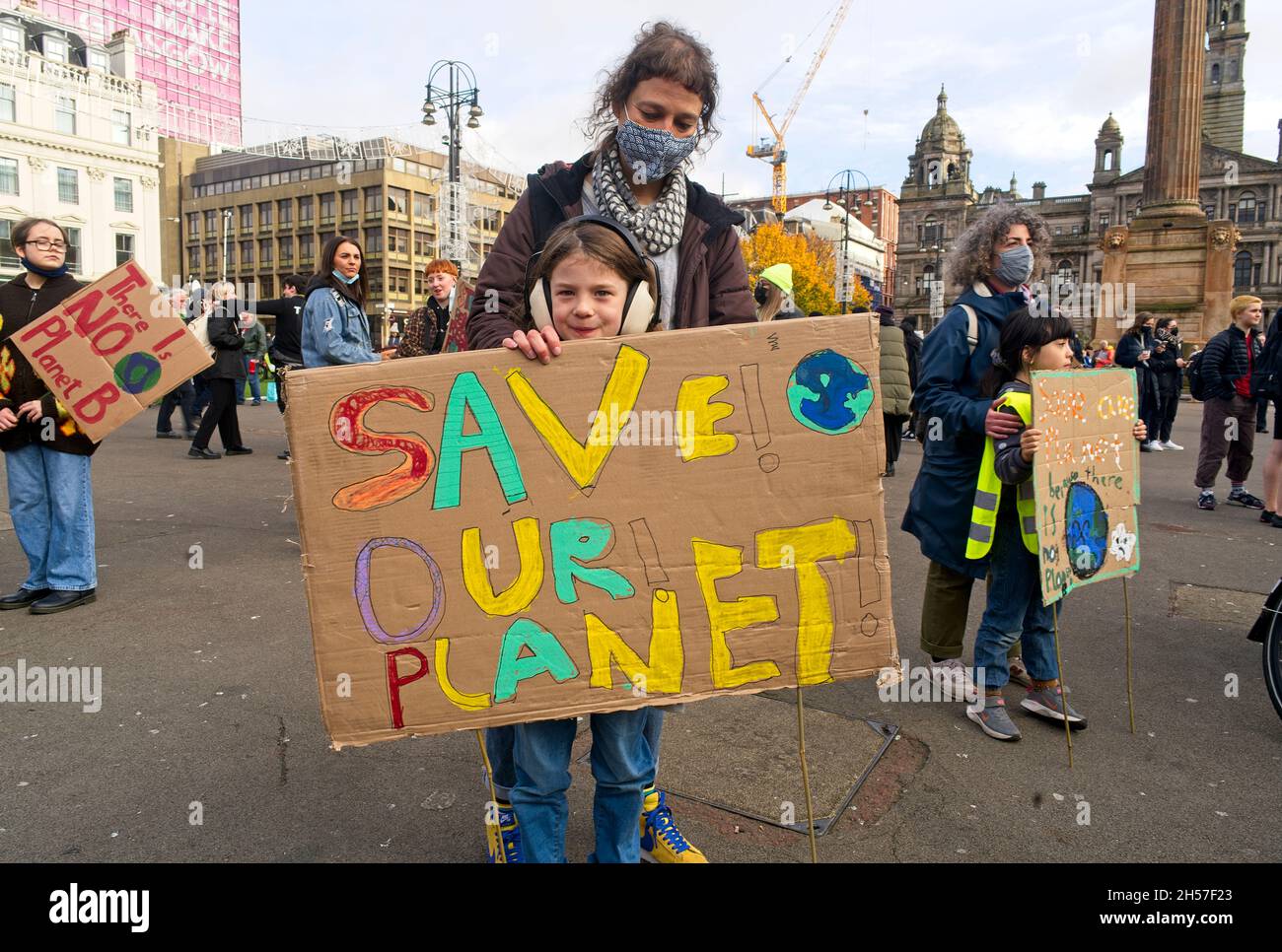 COP26 demonstration in Glasgow, UK Stock Photo - Alamy