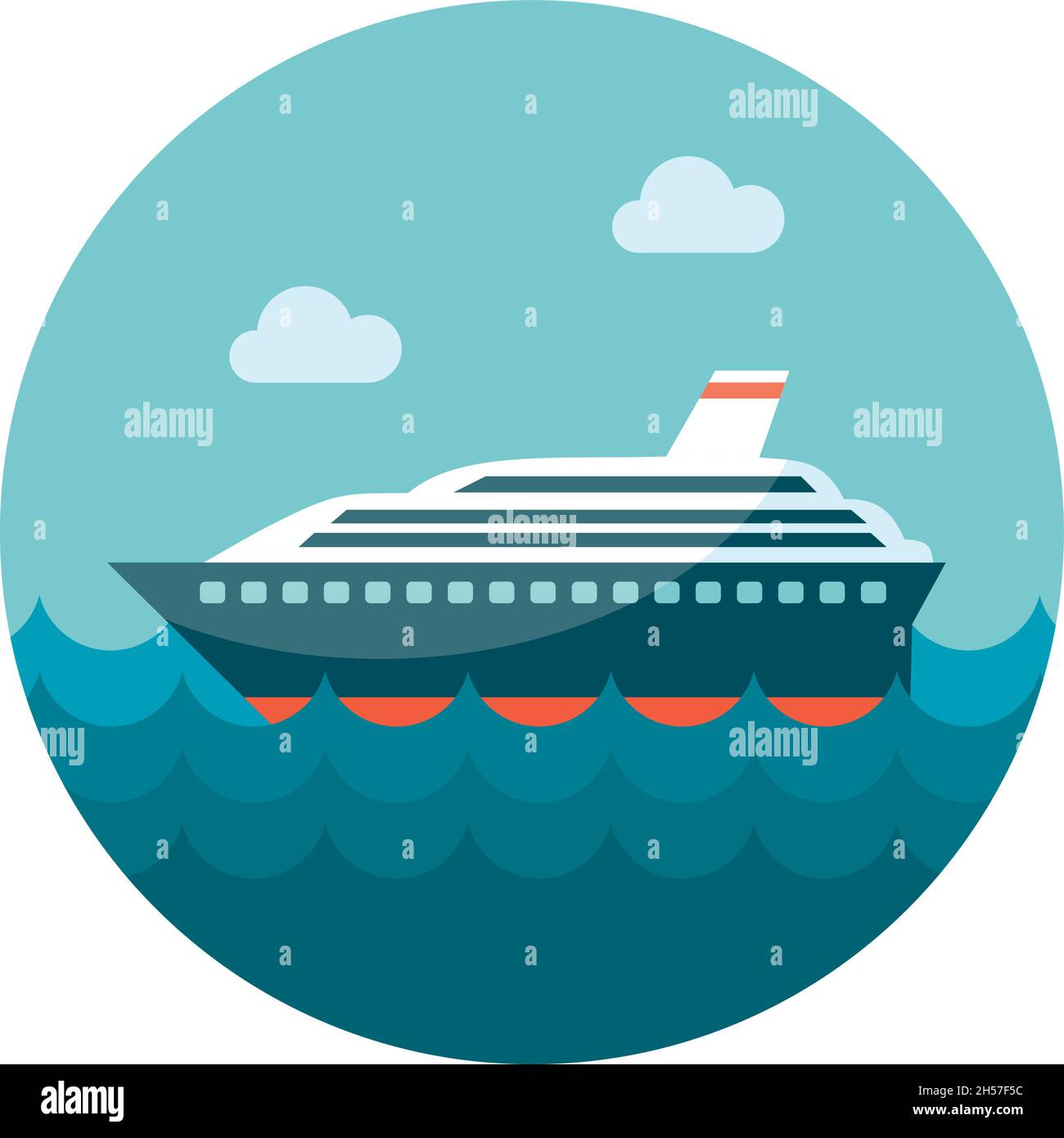 Transatlantic passenger liner Stock Vector Images - Alamy