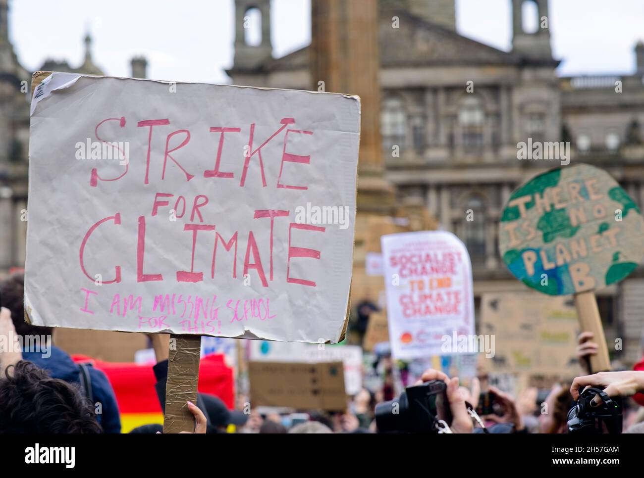 COP26 demonstration in Glasgow, UK Stock Photo - Alamy