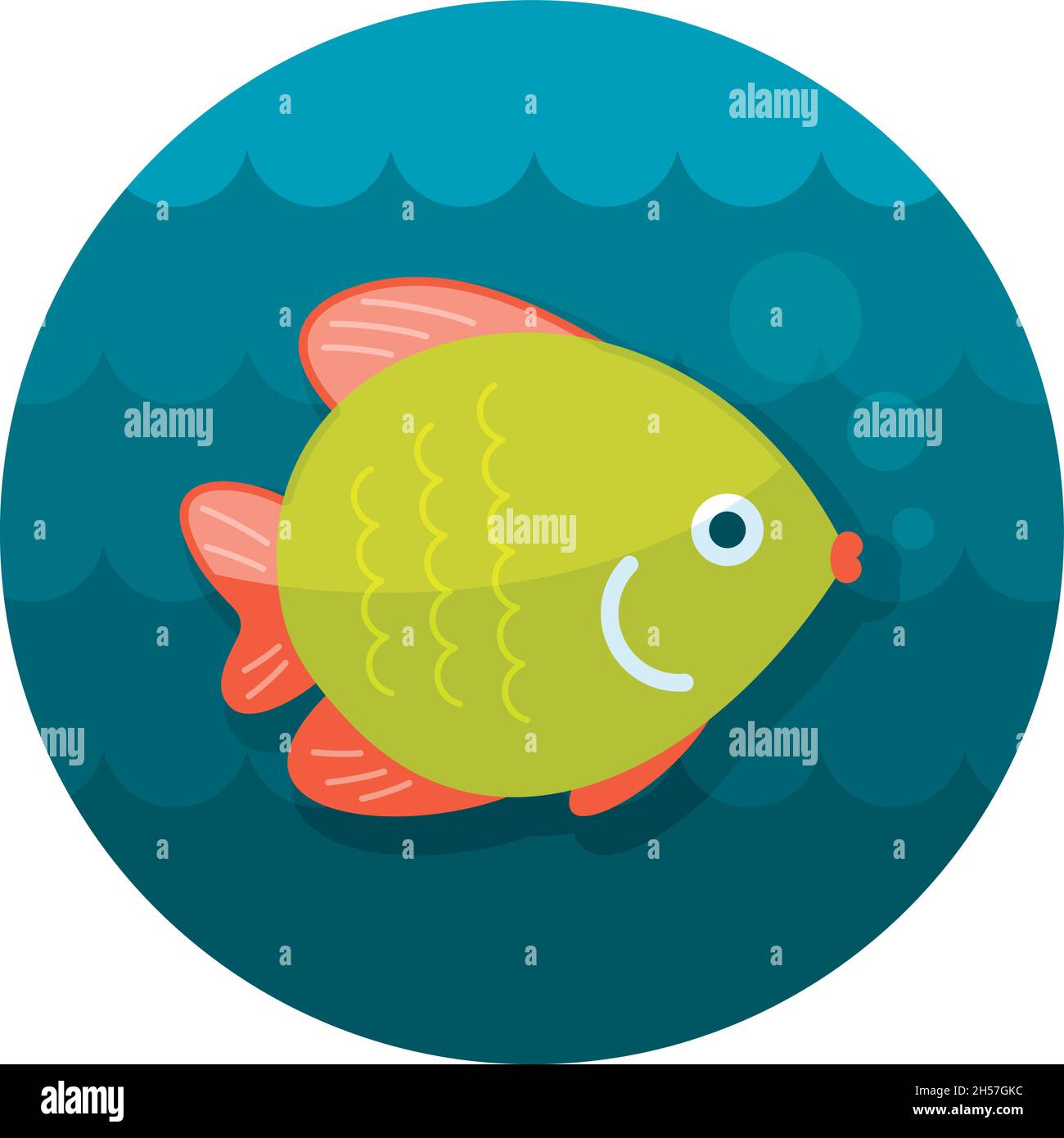 Fish vector icon. Beach. Summer. Summertime. Holiday. Vacation, eps 10 ...