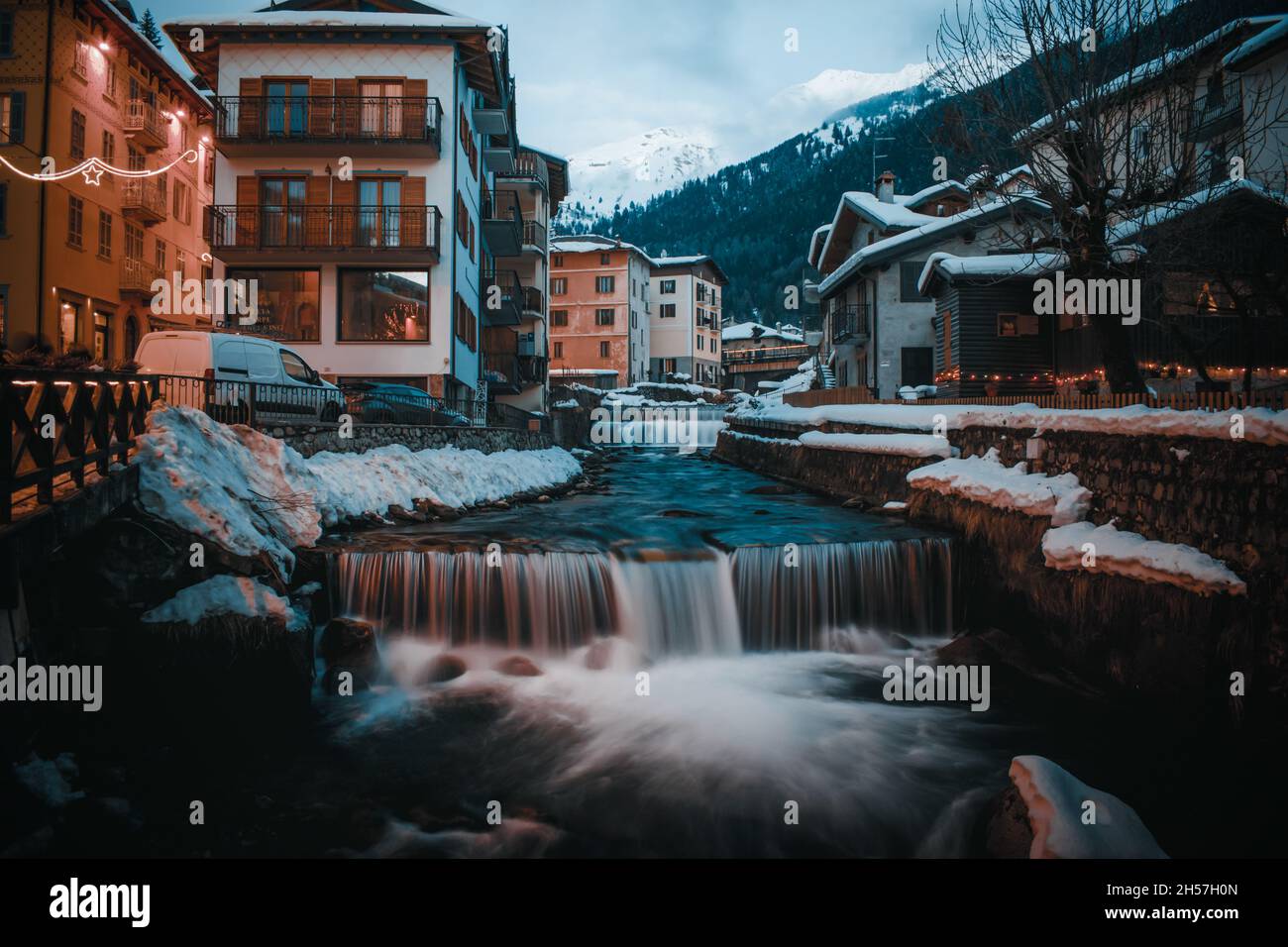 Alpine landscape ponte di legno hi-res stock photography and images - Alamy