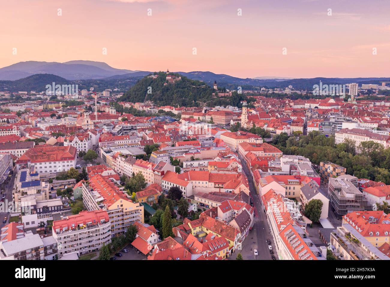 Graz Cityscape in Austria. Graz is the capital city of the southern ...