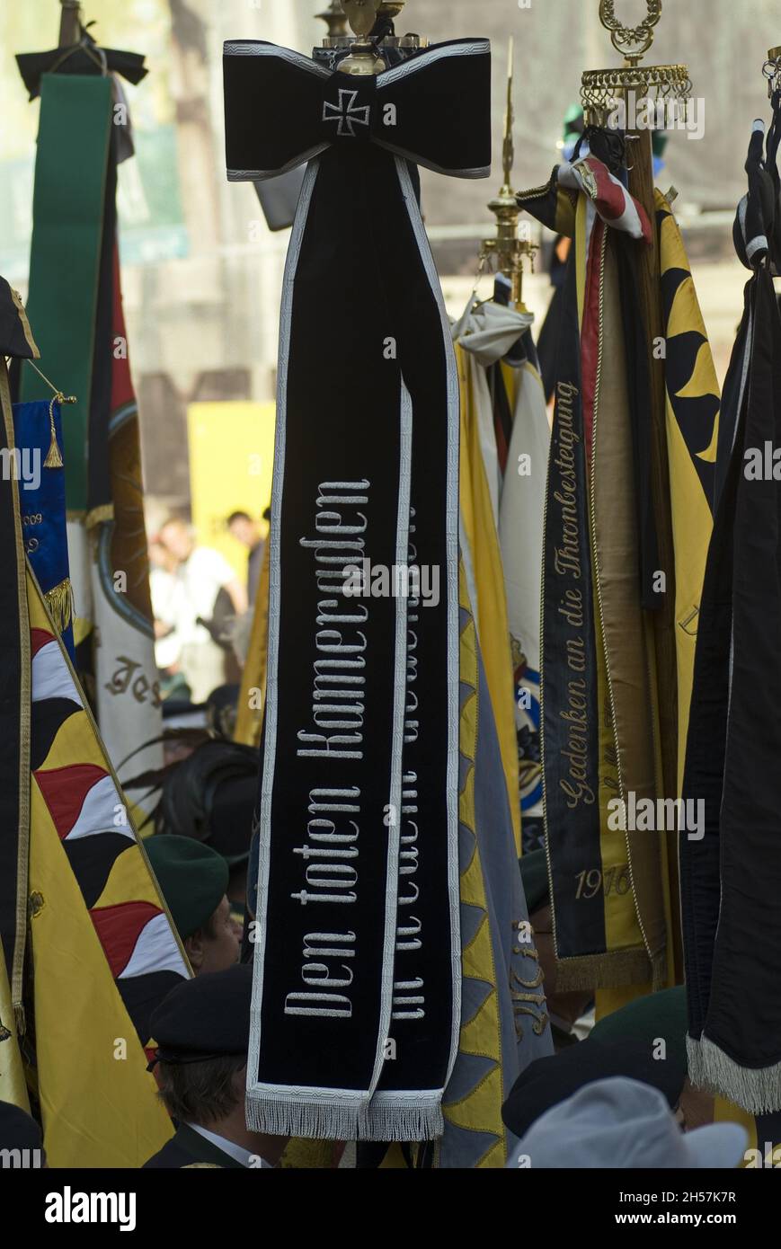 Vienna, Austria. July 16, 2011. Burial ceremony of Otto Habsburg. The funeral conduit on