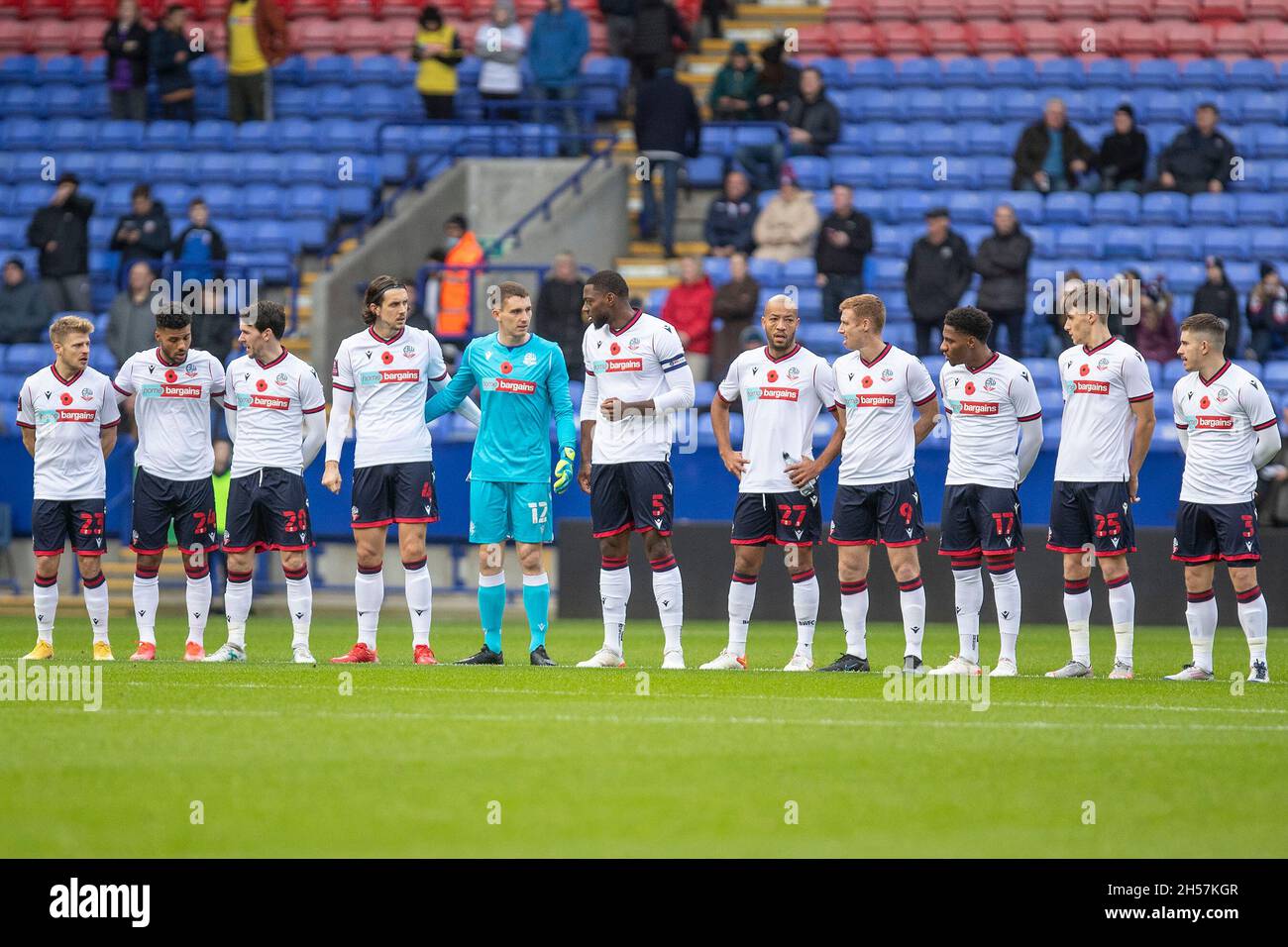 Bolton Wanderers during the The FA Cup 1st Round match between Bolton