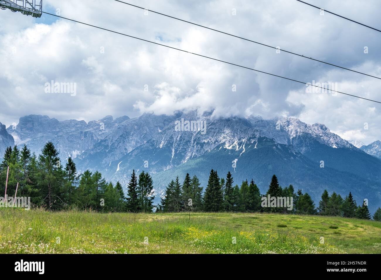Mountain panorama in Italy Alps dolomites Stock Photo - Alamy