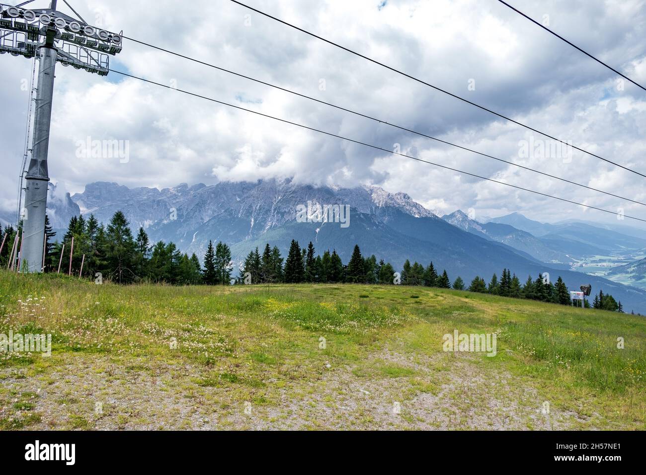 Mountain panorama in Italy Alps dolomites Stock Photo - Alamy