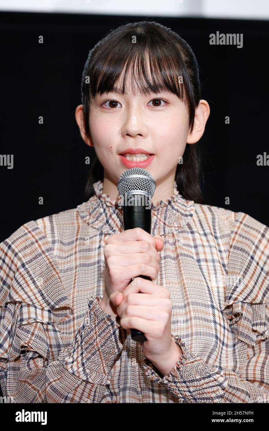 November 7, 2021, Tokyo, Japan: Voice actor Izumi Ishii speaks during a  talk show for the film 'Fortune Favors Lady Nikuko' during the 34th Tokyo  International Film Festival (TIFF) 2021 at Kadokawa
