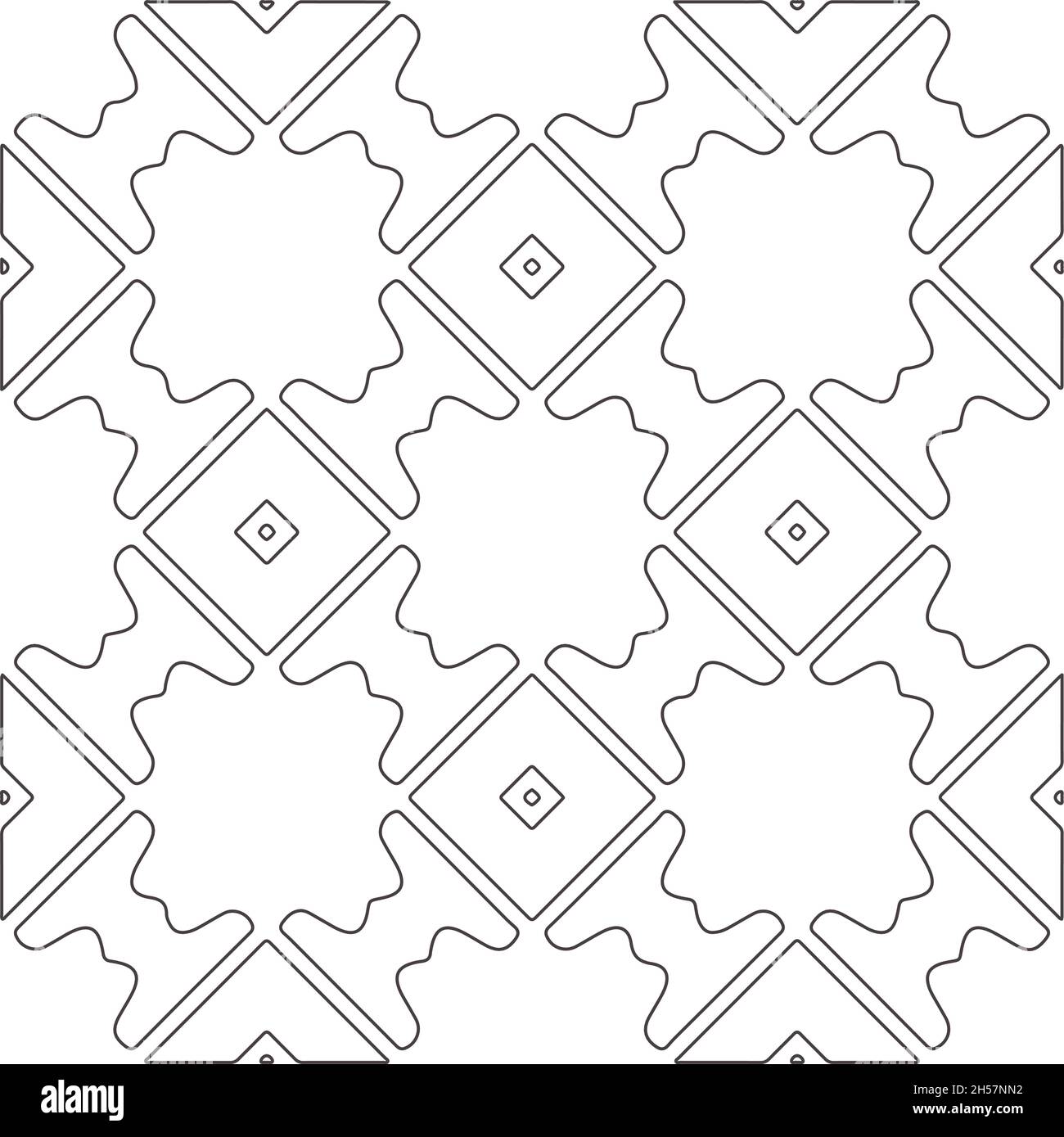 Vector pattern with symmetrical elements . Repeating geometric tiles ...