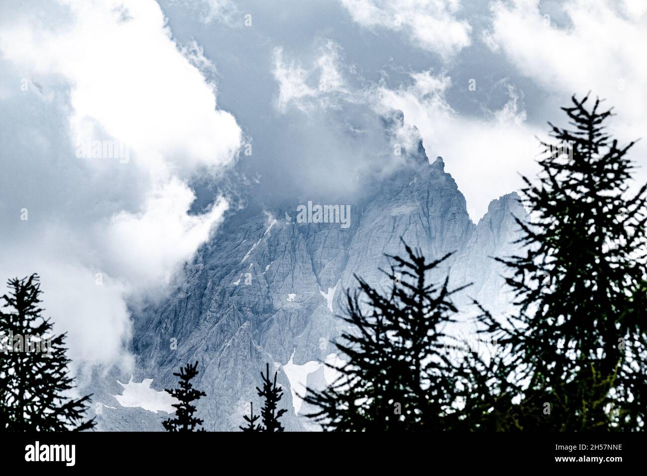 Mountain panorama in Italy Alps dolomites Stock Photo - Alamy
