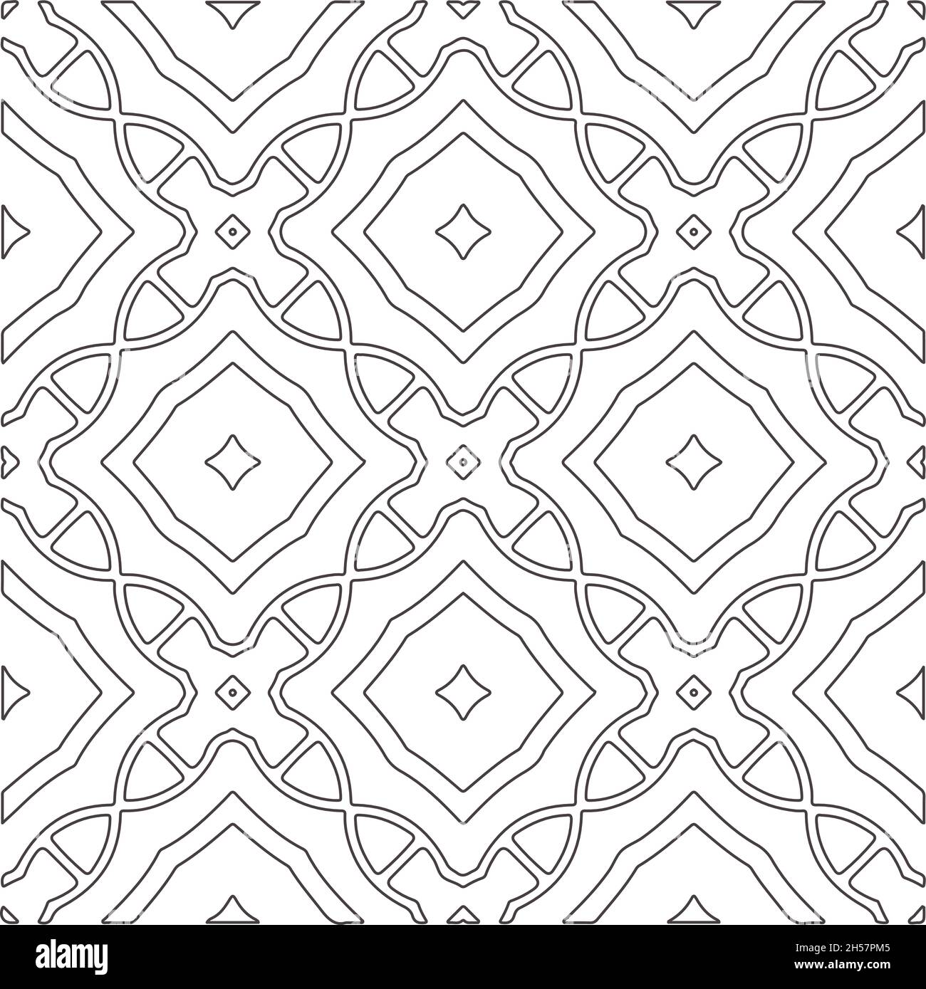 Vector pattern with symmetrical elements . Repeating geometric tiles ...