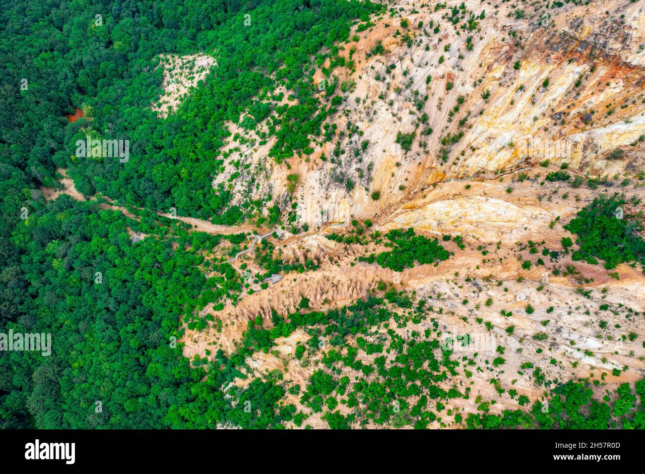 Đavolja Varoš in Slowakia from above | Luftbilder von Đavolja Varoš Stock Photo