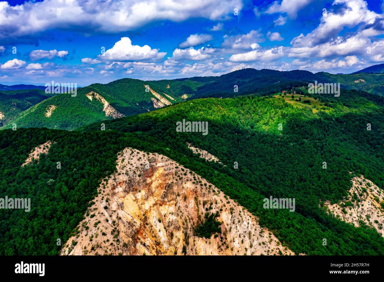 Đavolja Varoš in Slowakia from above | Luftbilder von Đavolja Varoš Stock Photo