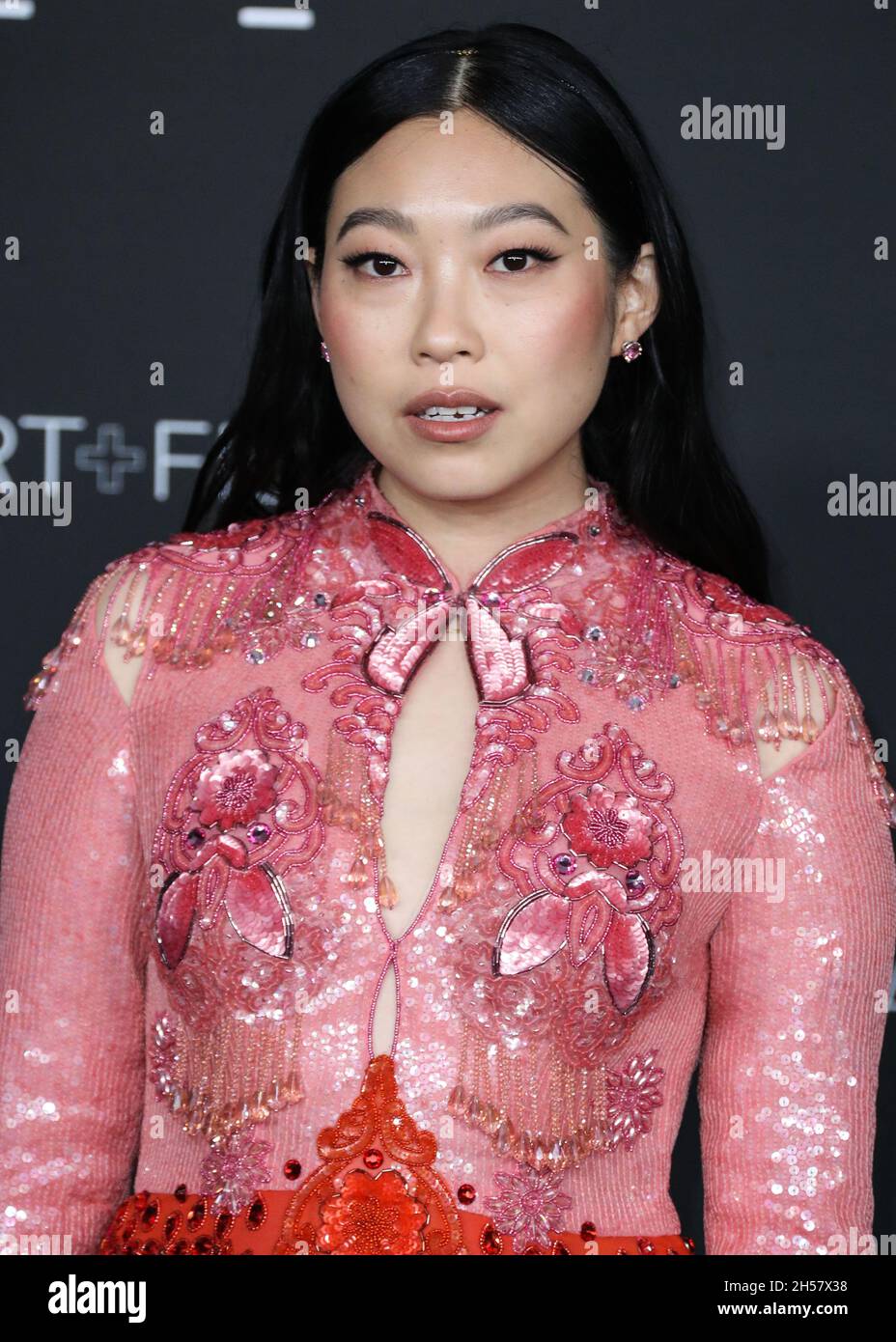 LOS ANGELES, CALIFORNIA, USA - NOVEMBER 06: Actress Awkwafina wearing a ...