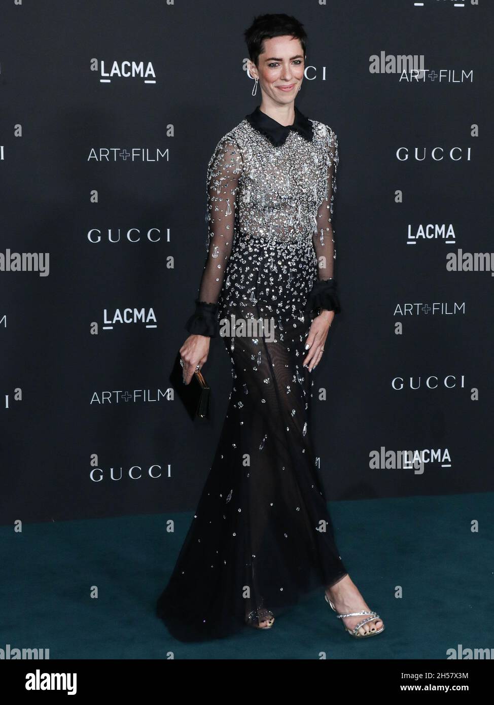LOS ANGELES, CALIFORNIA, USA - NOVEMBER 06: Actress Rebecca Hall wearing a Miu Miu dress arrives at the 10th Annual LACMA Art + Film Gala 2021 held at the Los Angeles County Museum of Art on November 6, 2021 in Los Angeles, California, United States. (Photo by Xavier Collin/Image Press Agency/Sipa USA) Stock Photo