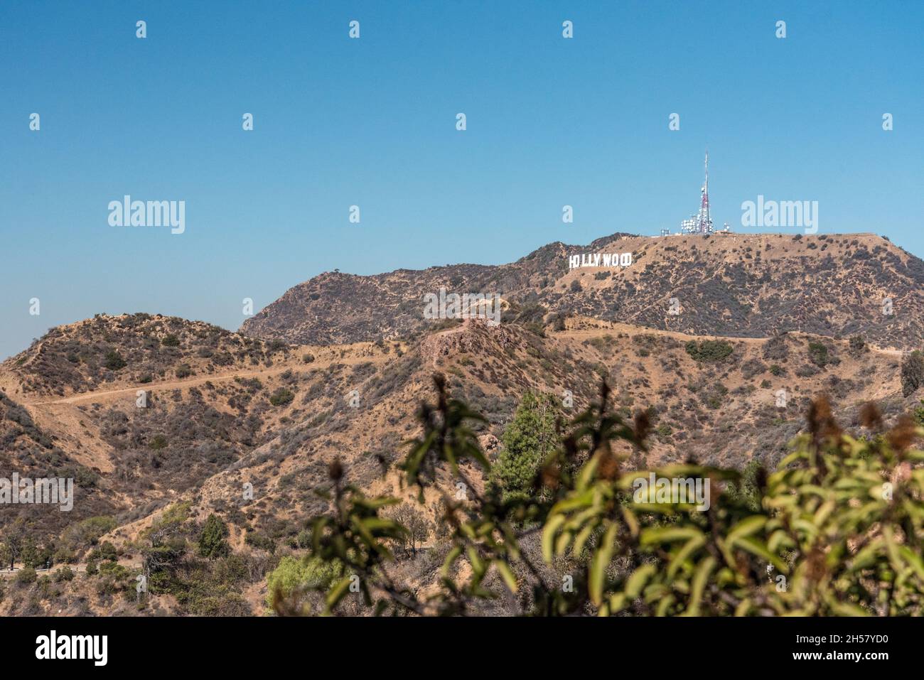 The Hollywood hills and its famous sign, USA Stock Photo Alamy
