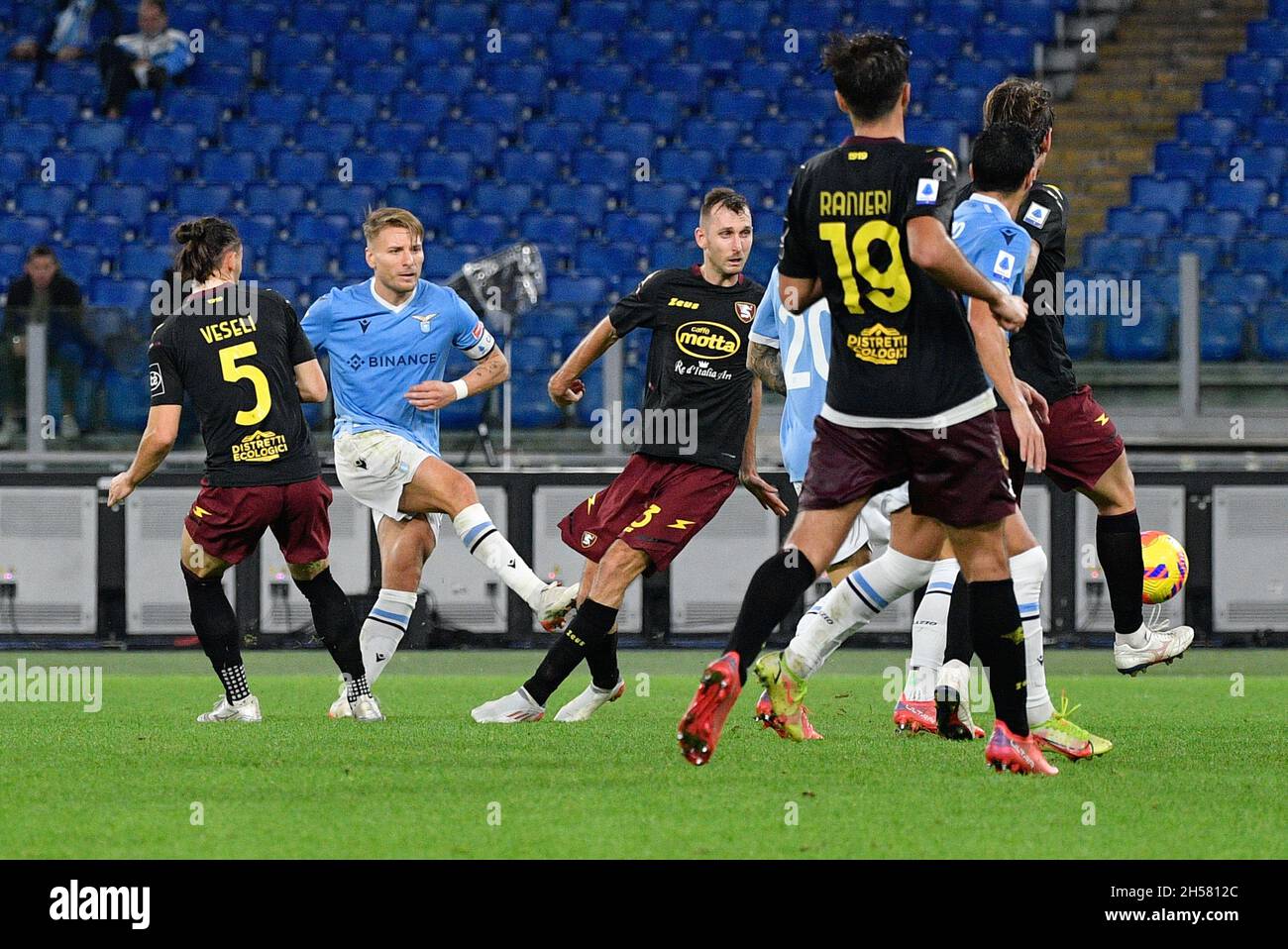 Rome, Italy. 07th Nov, 2021. Ciro Immobile (SS Lazio) during the