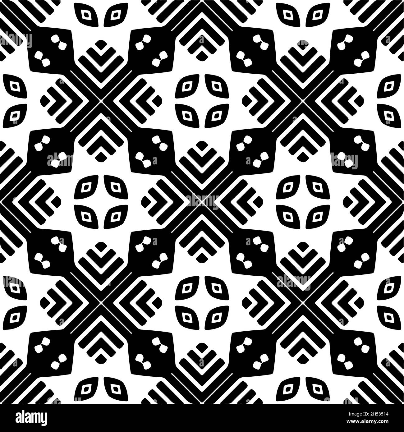 Vector seamless pattern. Modern stylish texture. Composition from ...