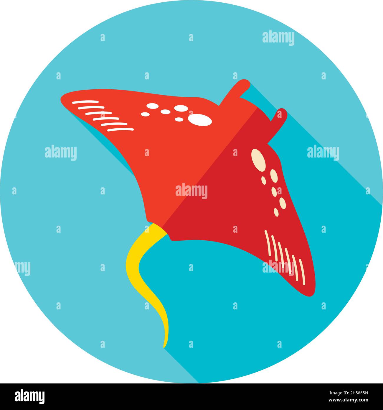 Ramp fish vector icon. Beach. Summer. Summertime. Holiday. Vacation ...