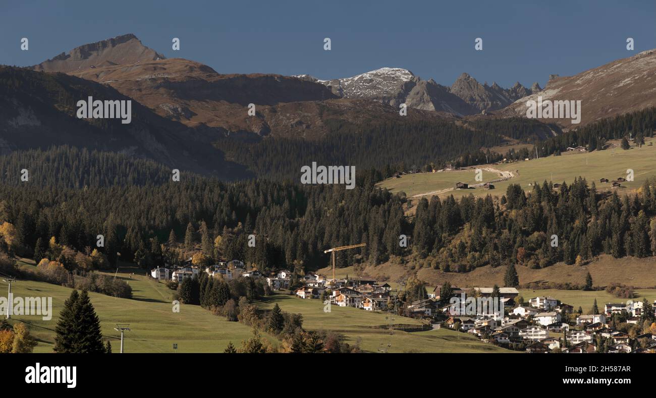 Switzerland flims alps village mountains hi-res stock photography and ...