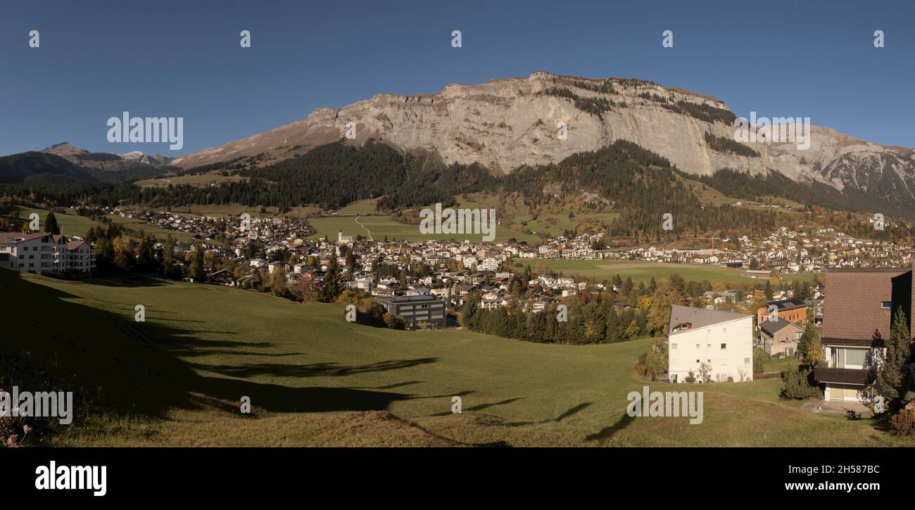 Switzerland flims alps village mountains hi-res stock photography and ...