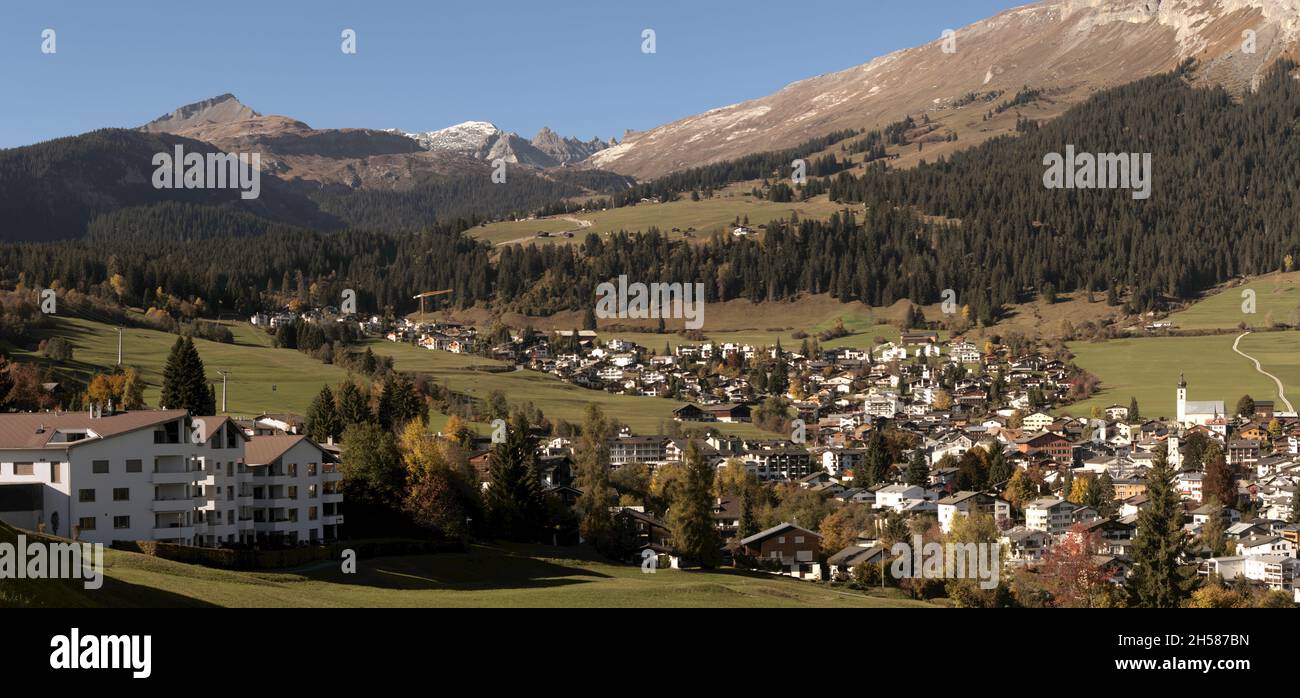 Switzerland flims alps village mountains hi-res stock photography and ...