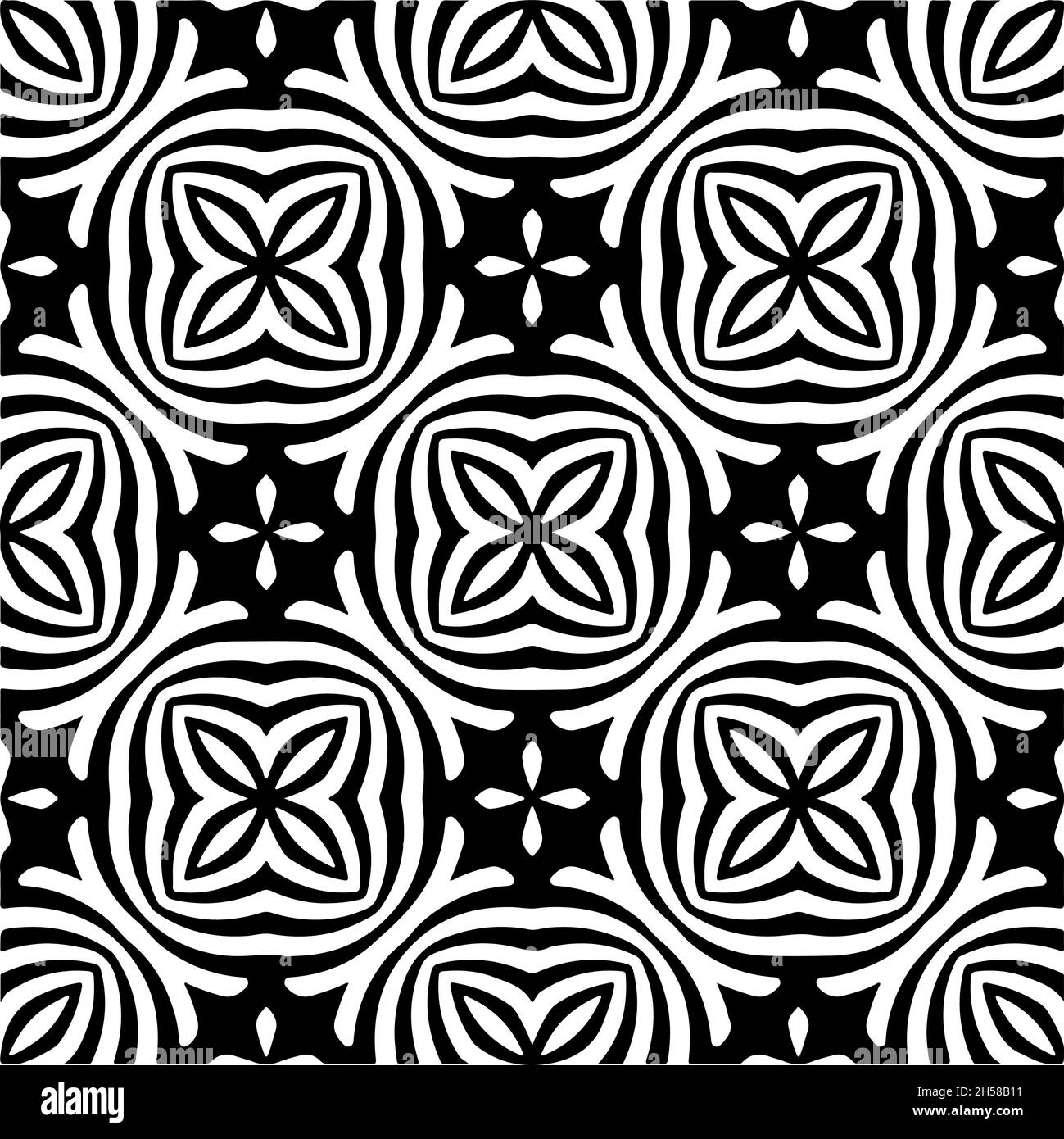 Vector seamless pattern. Modern stylish texture. Composition from ...