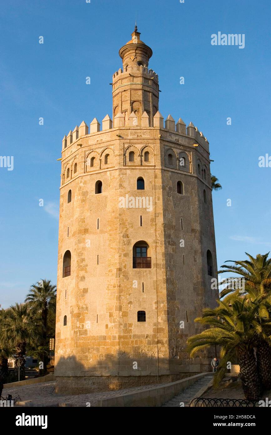 Torre del Oro. Sevilla. Andalucía. Spain Stock Photo