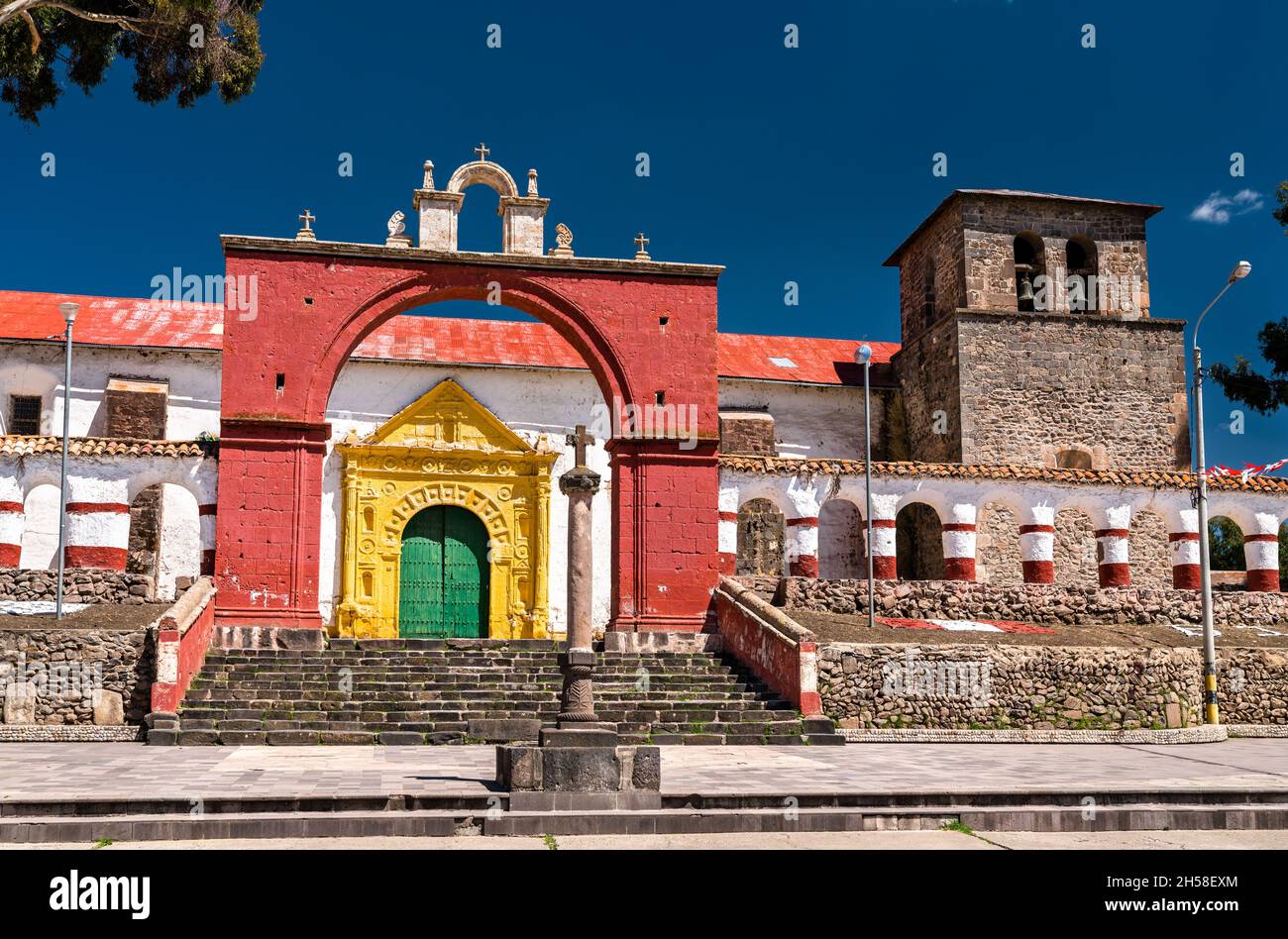 Cathedral of Chucuito in Peru Stock Photo