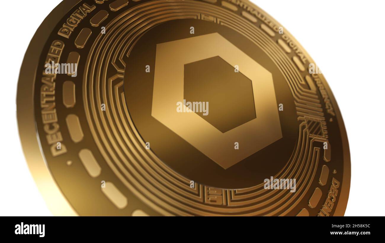 Chainlink coin hi-res stock photography and images - Alamy