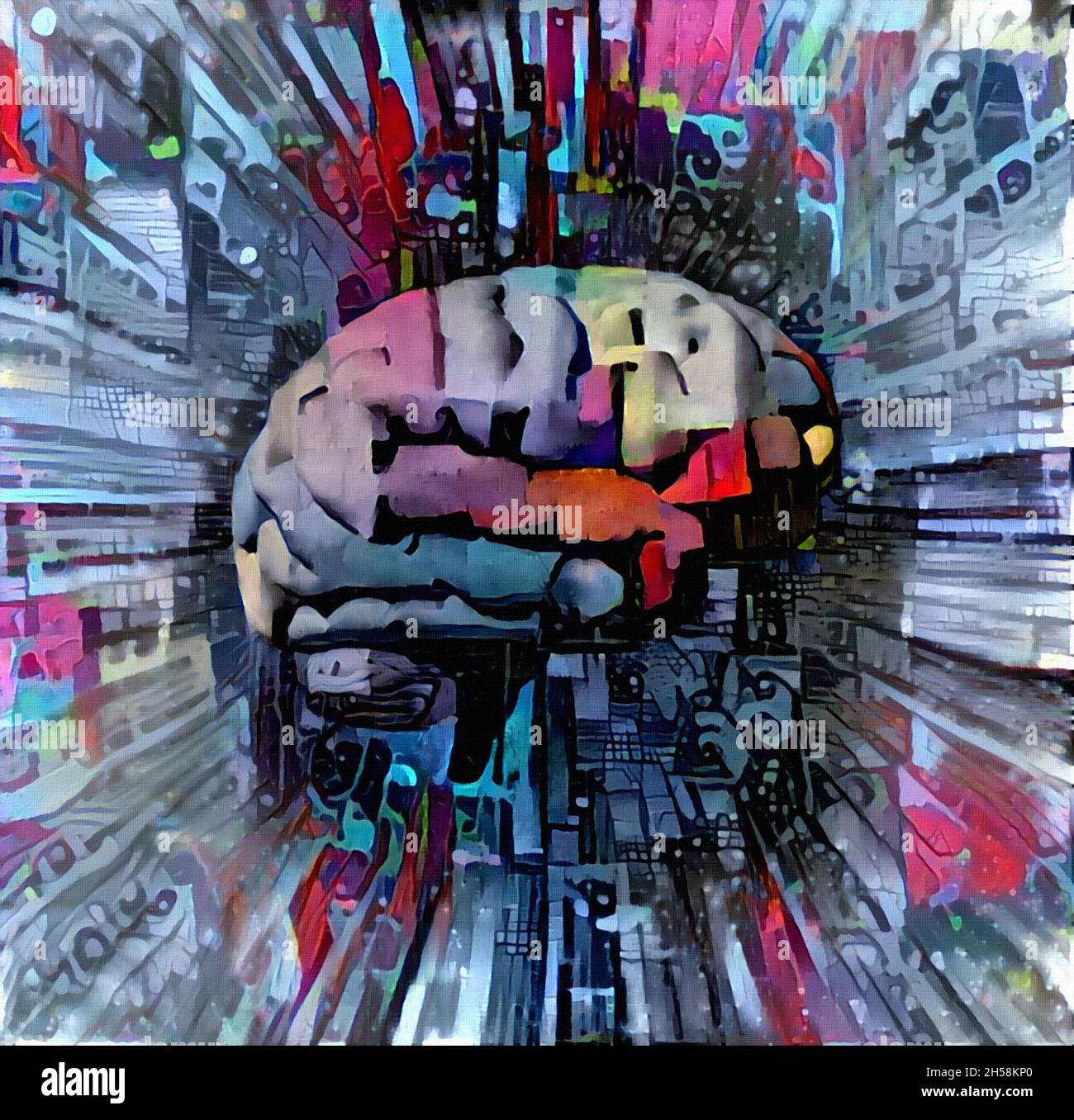 Human brain abstract. 3D rendering Stock Photo - Alamy