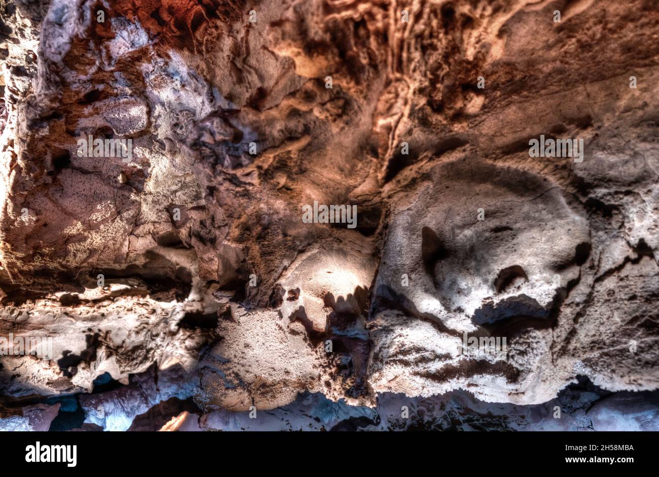 Boxwork formation inside Wind Cave National Park in the Black Hills of