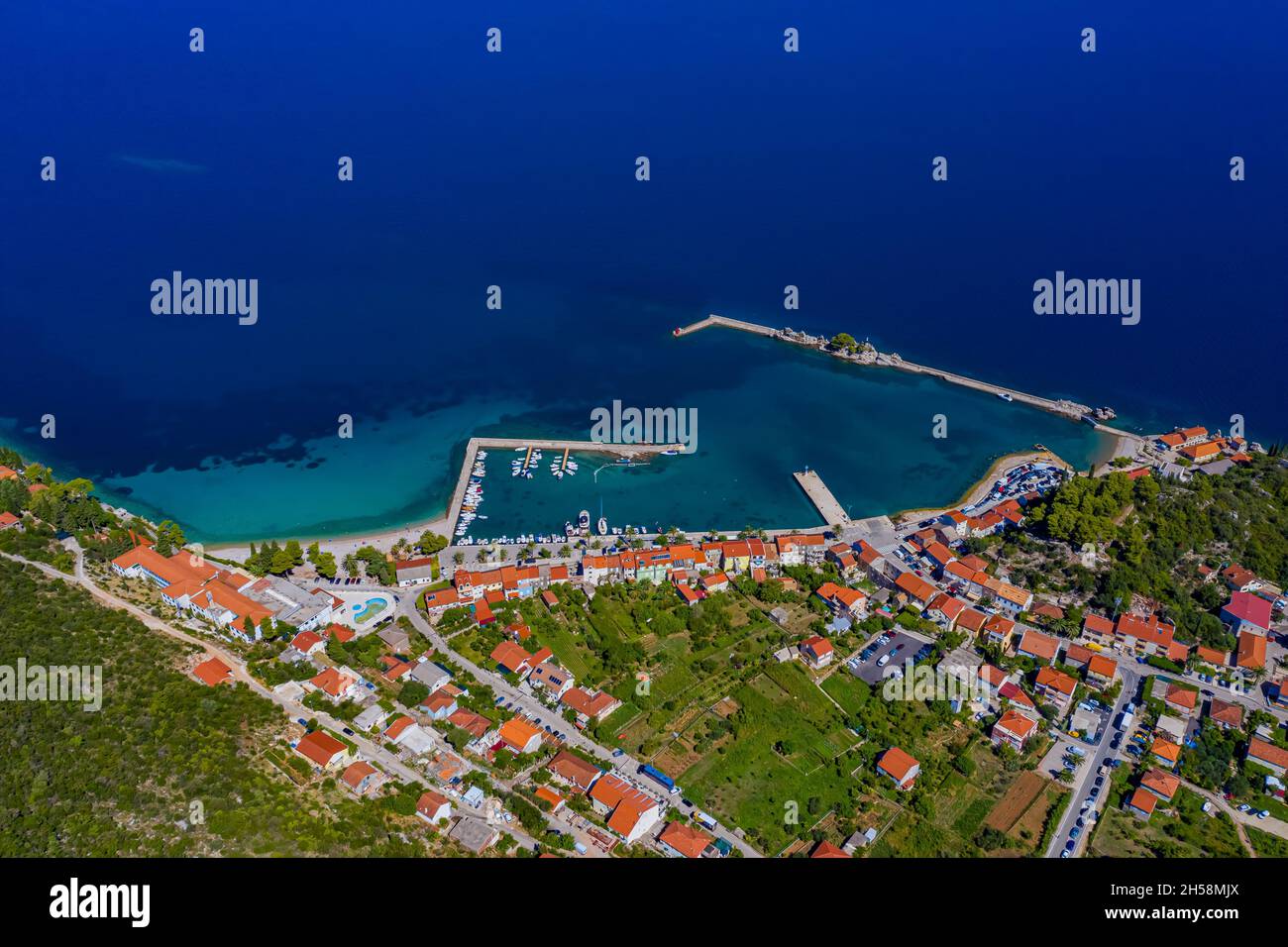 Trpanj luftbild hi-res stock photography and images - Alamy