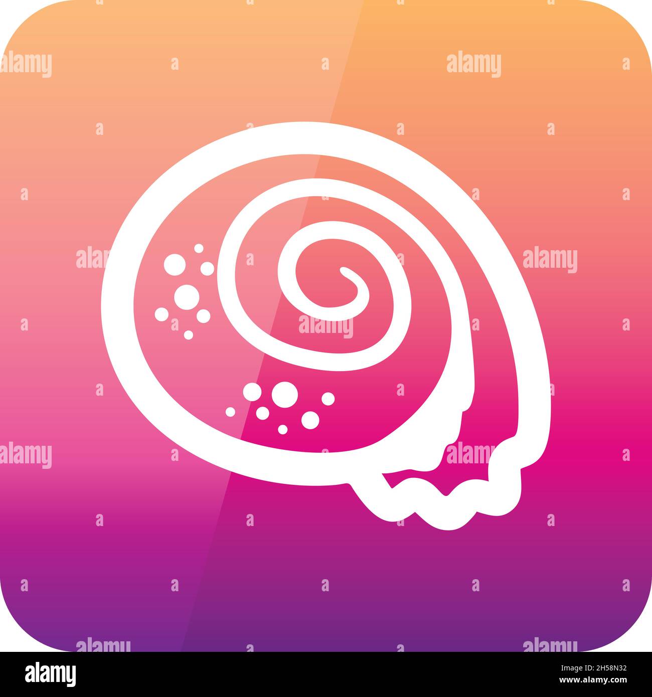 Seashell outline vector icon. Beach. Summer. Summertime. Vacation, eps ...