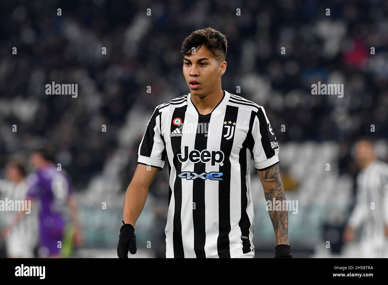 Turin, Italy. 06th Nov, 2021. Kaio Jorge of Juventus FC in action during the Serie A 2020/21 match between Juventus FC and ACF Fiorentina at Allianz Stadium on November 06, 2021 in Turin, Italy Photo ReporterTorino Credit: Independent Photo Agency/Alamy Live News Stock Photo
