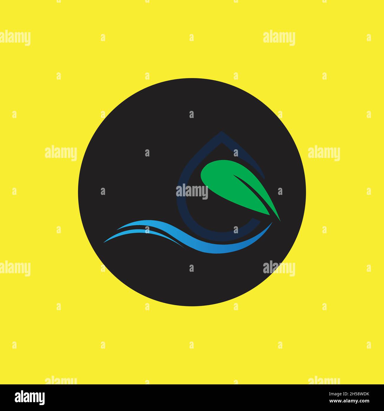 hydroponics logo vector illustration design template Stock Vector