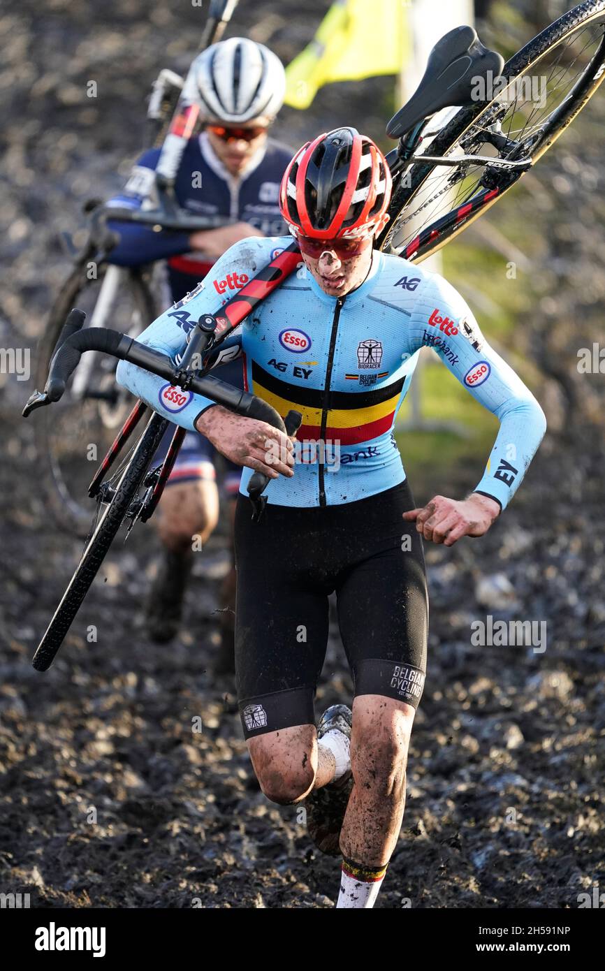 Toon Vandebosch (BEL) in action mens Elite during the Uec Cyclocross