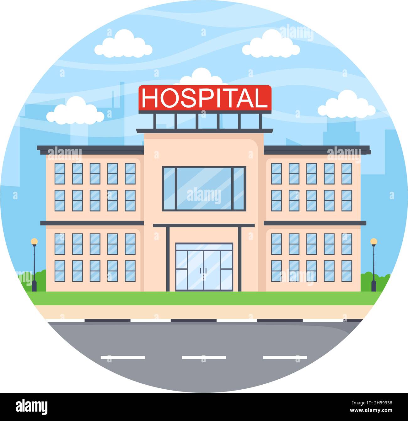 Hospital Building for Healthcare Cartoon Background Vector Illustration with, Ambulance Car, Doctor, Patient, Nurses and Medical Clinic Exterior Stock Vector Image & Art - Alamy Hospital Building for Healthcare Cartoon Background Vector Illustration with, Ambulance Car, Doctor, Patient, Nurses and Medical Clinic Exterior Stock Vector Image & Art - Alamy