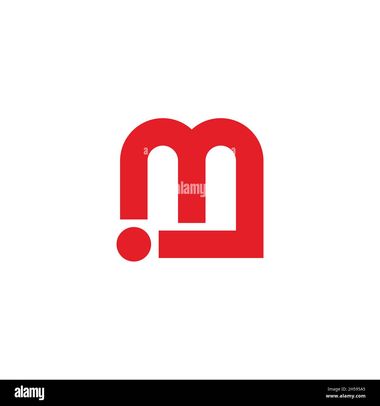 letter im simple motion geometric logo vector Stock Vector