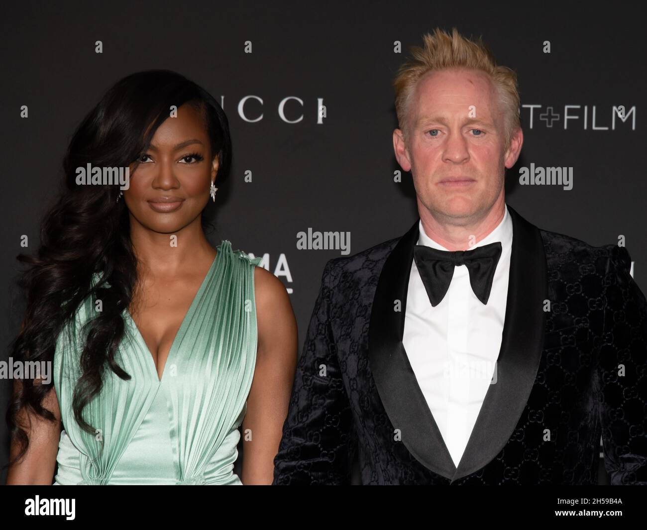 November 6, 2021, Los Angeles, California, USA: Nichole Galicia and Thomas Houseago attend 10th Annual LACMA Art and Film Gala Presented By Gucci. (Credit Image: © Billy Bennight/ZUMA Press Wire) Stock Photo
