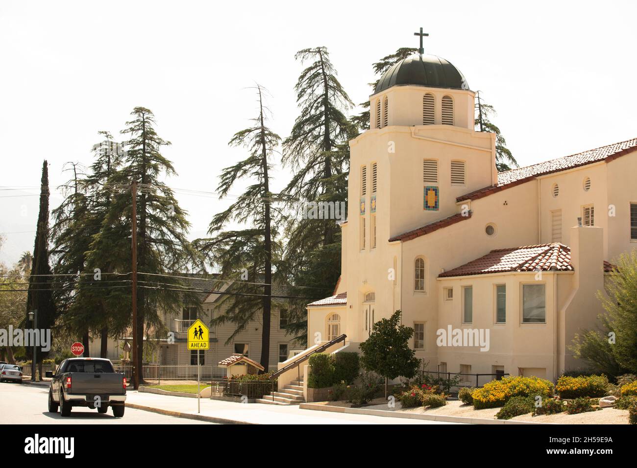 Daytime view of the historic downtown section of Banning, California, USA Stock Photo Alamy