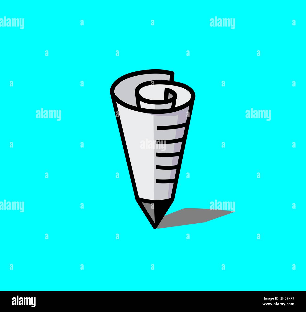 Pencil logo hi-res stock photography and images - Alamy