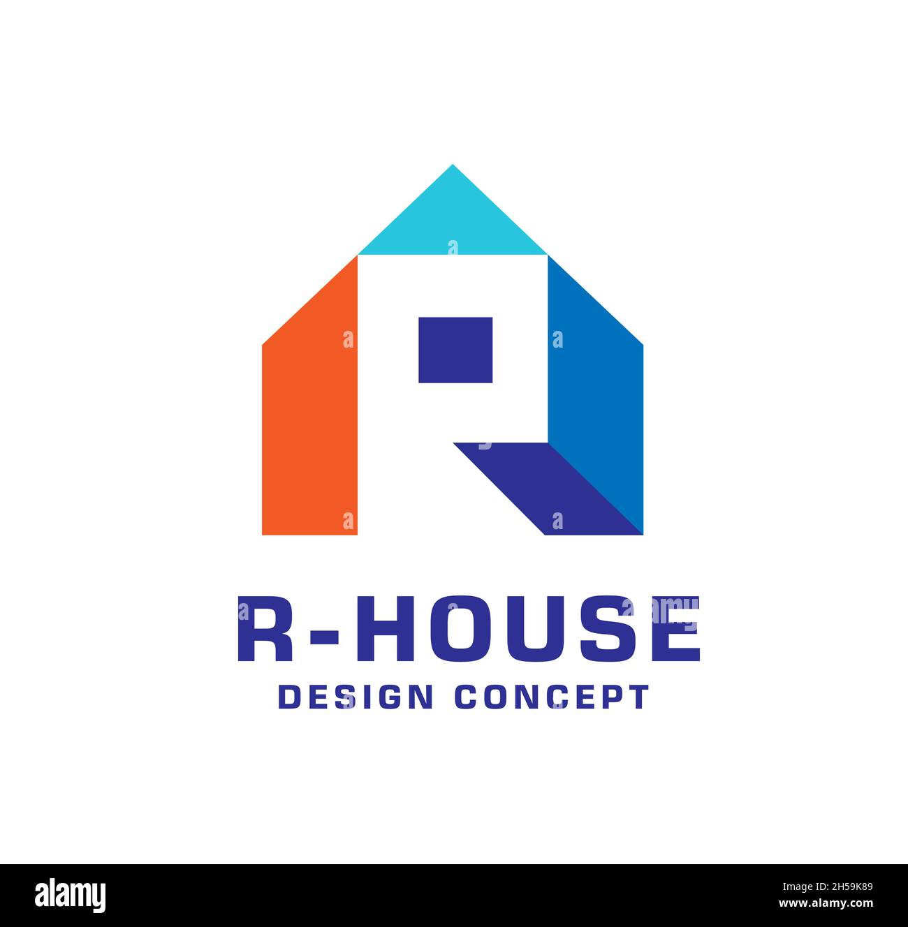 creative initial letter r house logo vector illustration, Real Estate ...