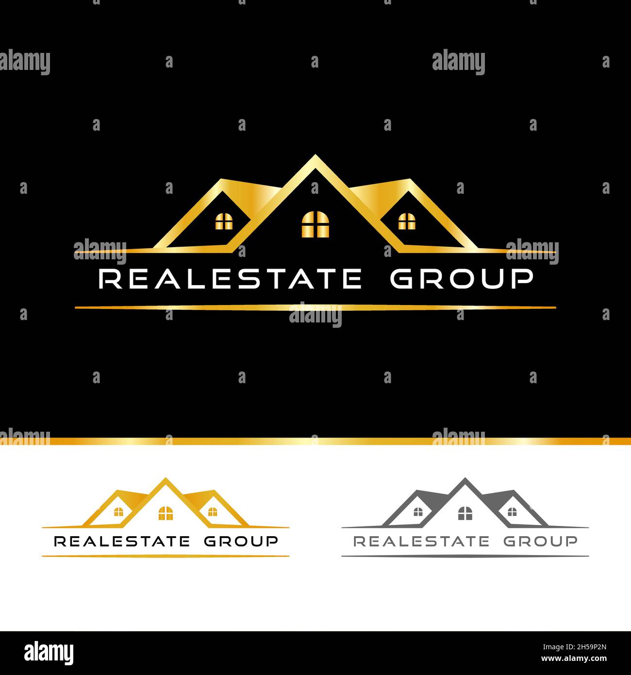 real estate logo design templates Stock Vector Image & Art - Alamy