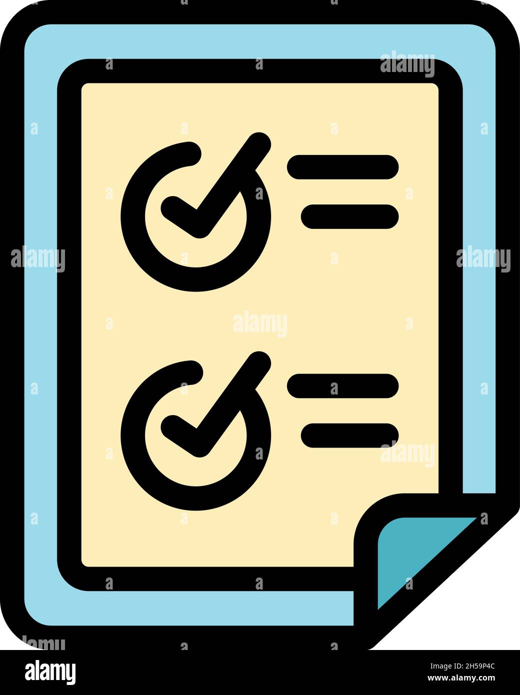 Subscription points icon. Outline subscription points vector icon color flat isolated Stock Vector