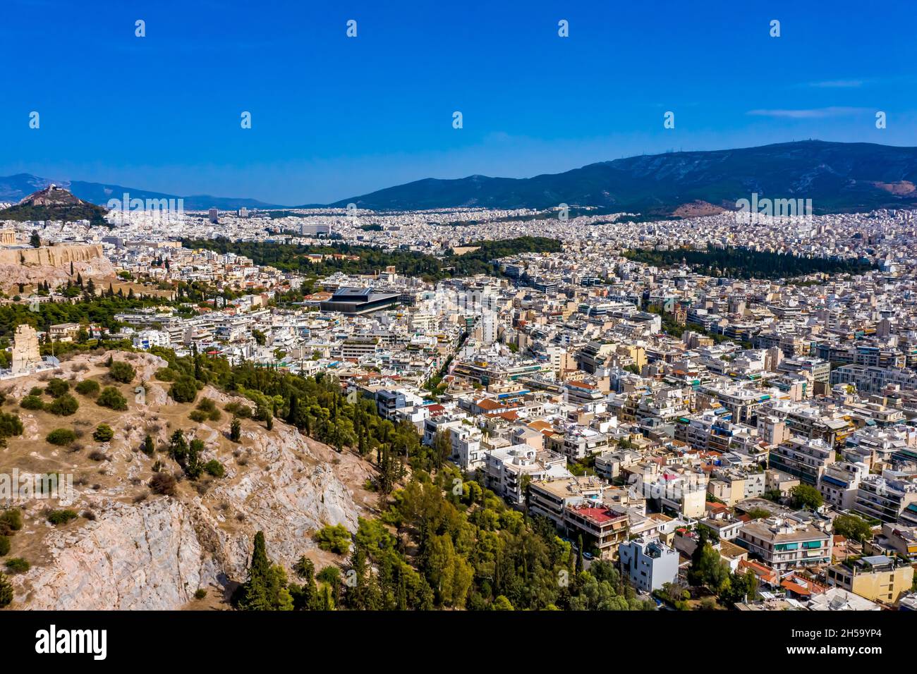 Athen aus der Luft | Luftbildaufnahmen von Athen Stock Photo