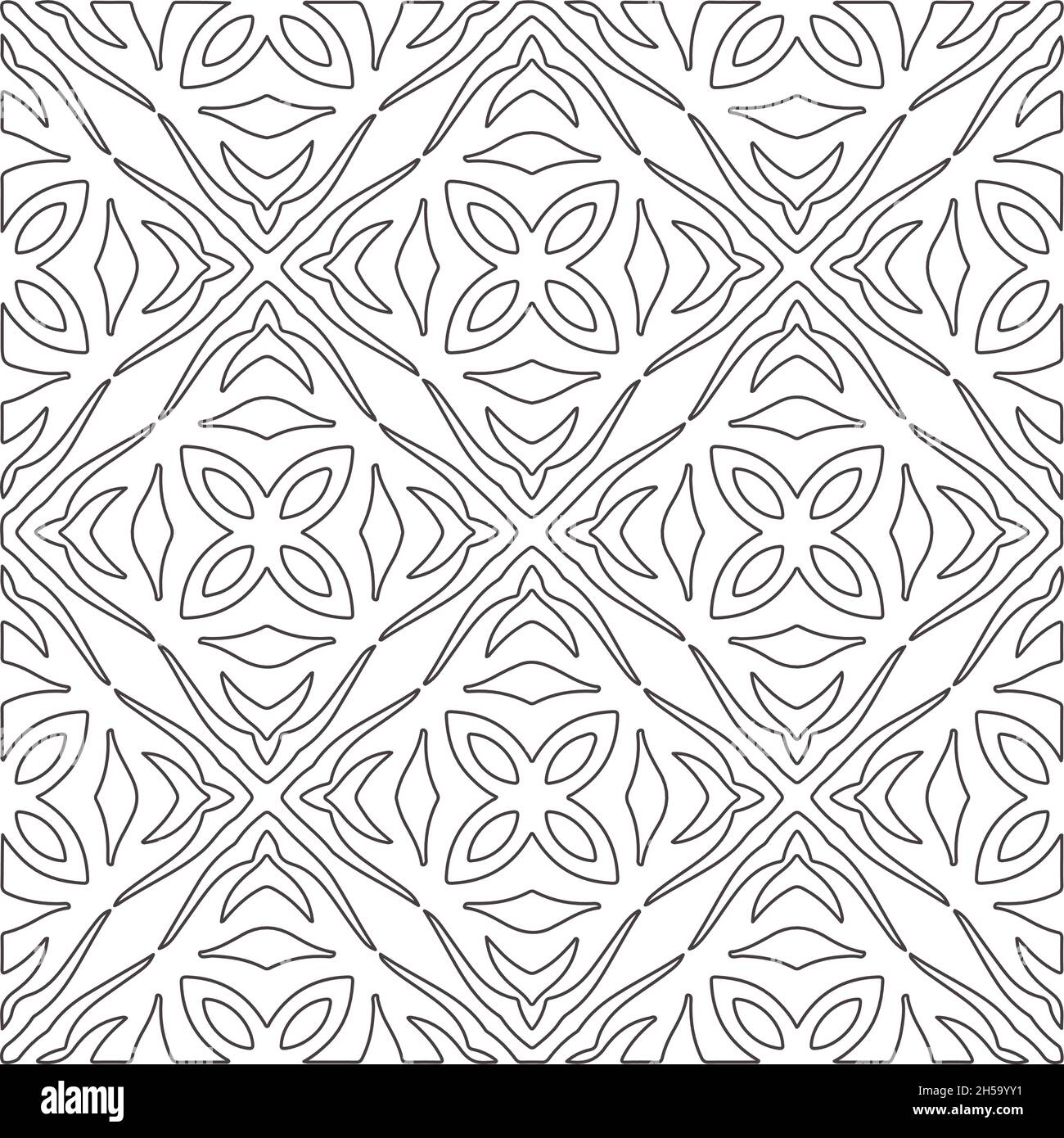 Vector pattern with symmetrical elements . Repeating geometric tiles ...