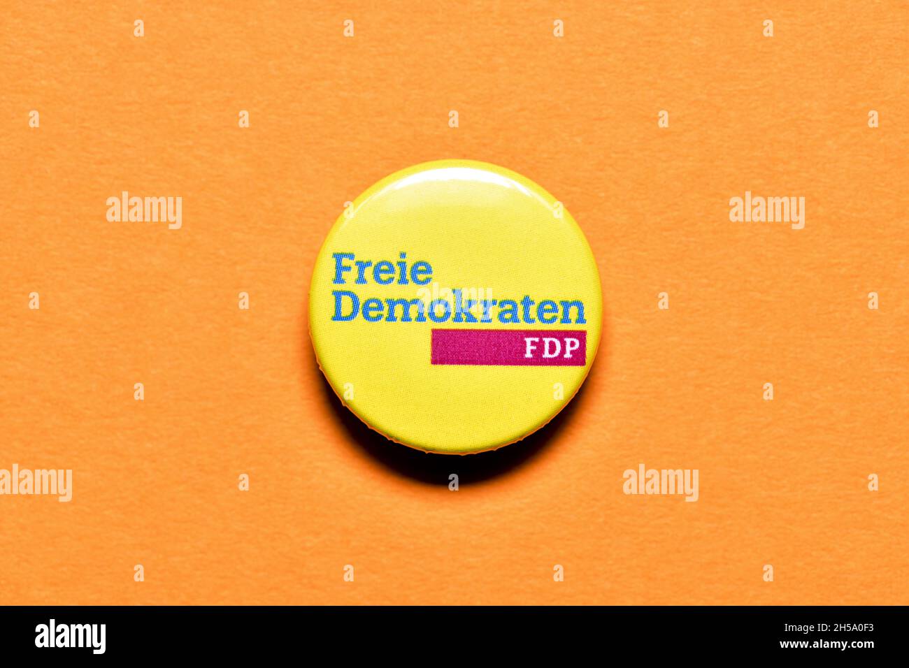 Partei-Anstecker der FDP Stock Photo
