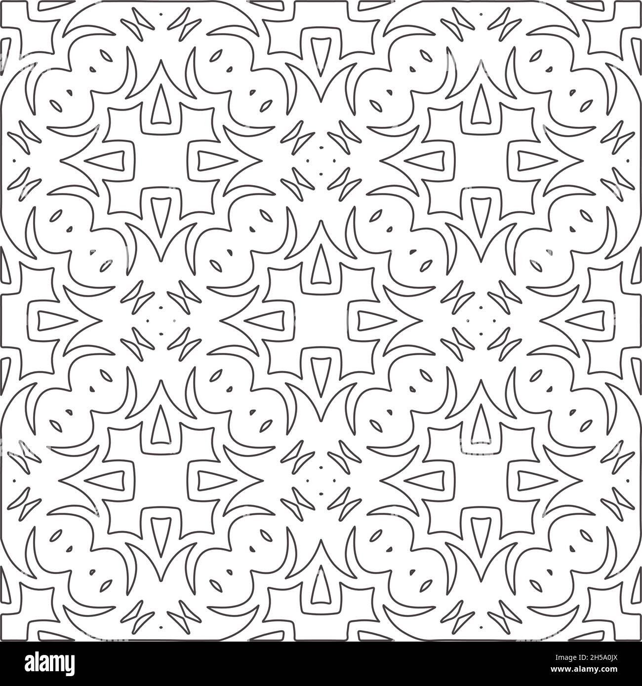 Vector pattern with symmetrical elements . Repeating geometric tiles ...