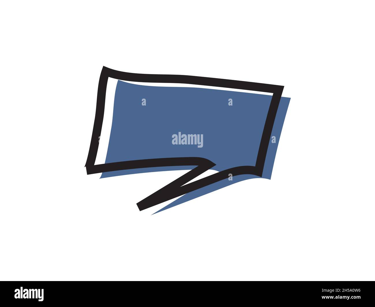 Bubble speech, hand drawn for insert text as cartoon.Vector Stock ...